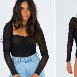 Princess Polly Black bodysuit